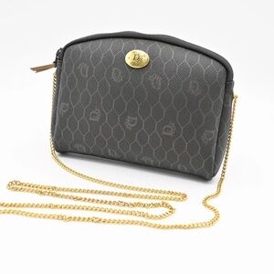 Dior Chain Crossbody Bag in Black
Honeycomb Coated Canvas